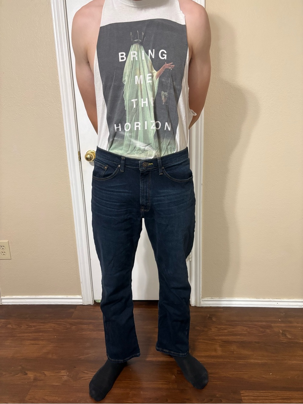 Wrangler Dark Blue Straight Jeans